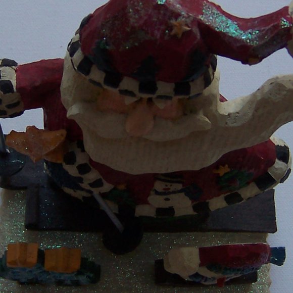 Skiing Santa Claus Christmas Decoration - Picture 4 of 4